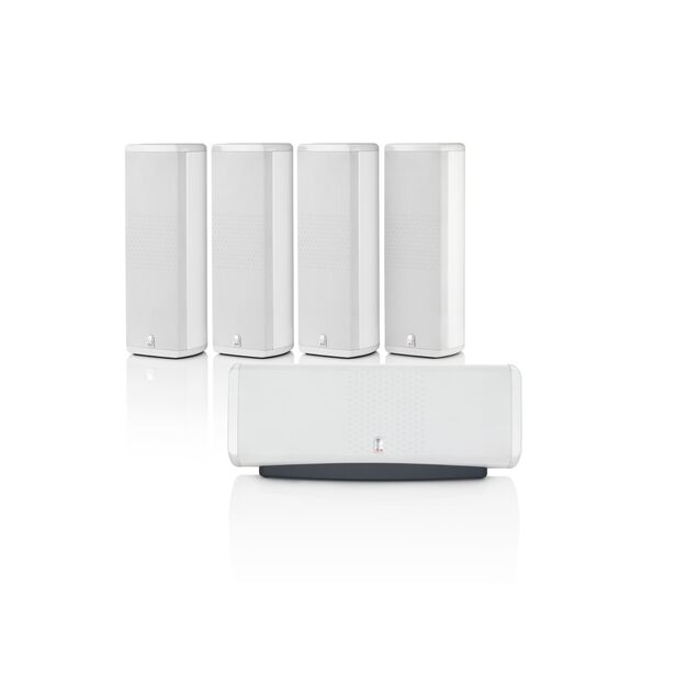M8 SP5 - White Gloss - 5-channel Home Theater Sound Support System - Hero M8 SP5 - White Gloss - 5-channel Home Theater Sound Support System - Hero