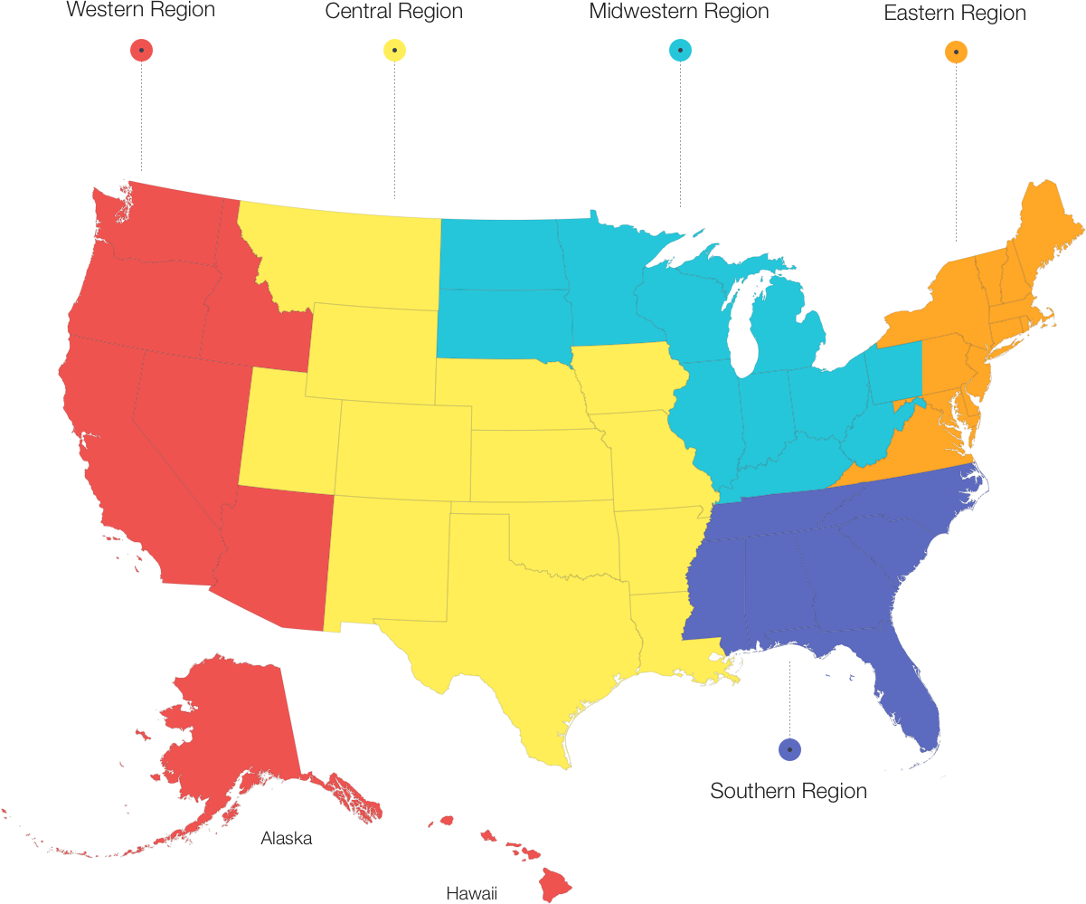 regional map